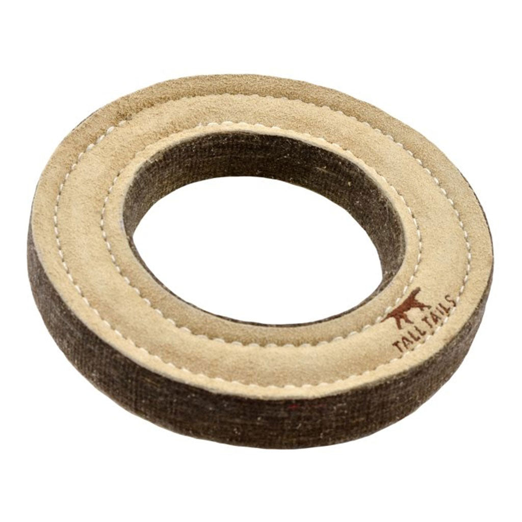 Nat Leather & Wool Ring